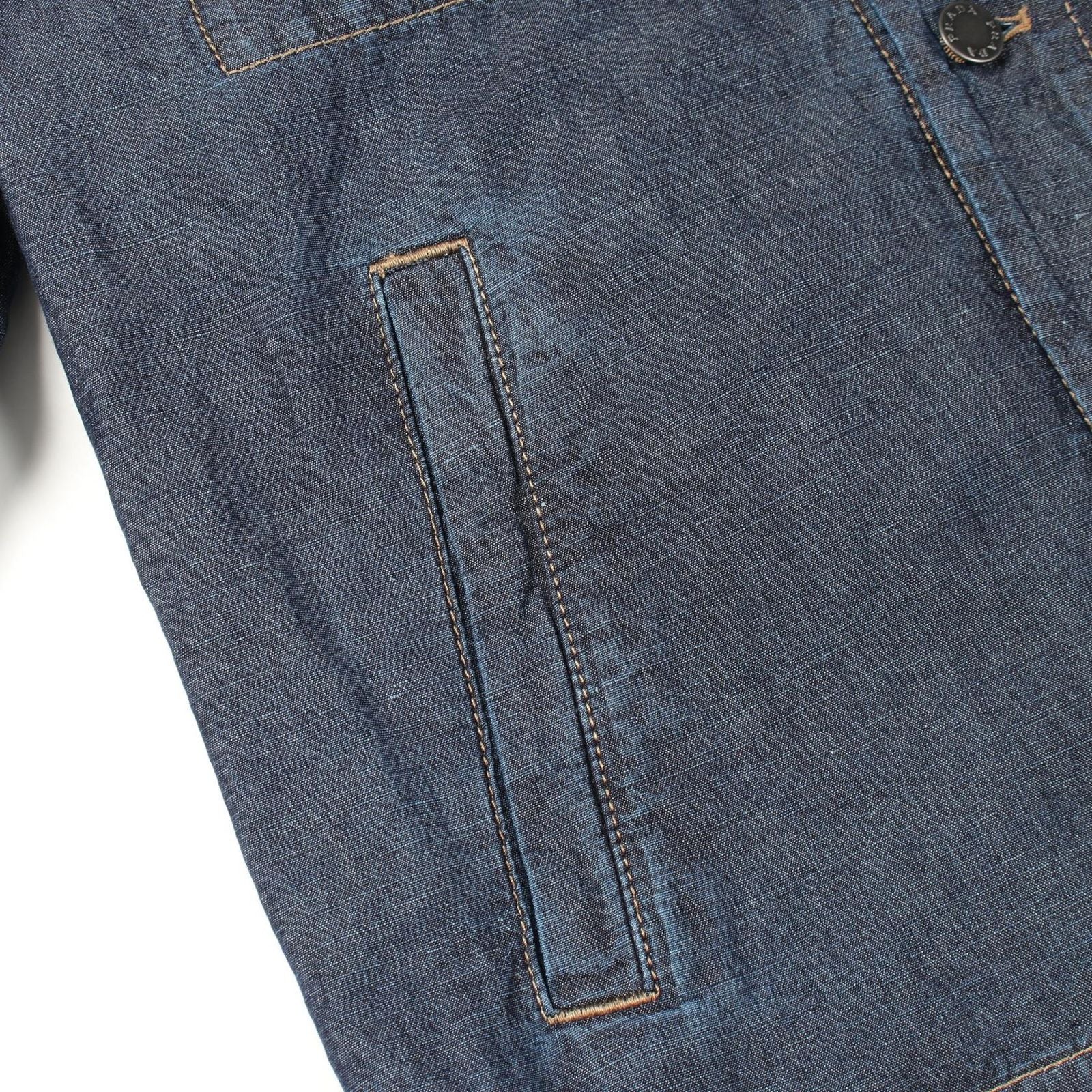 Prada Denim Jacket Chambray Blue — view 7