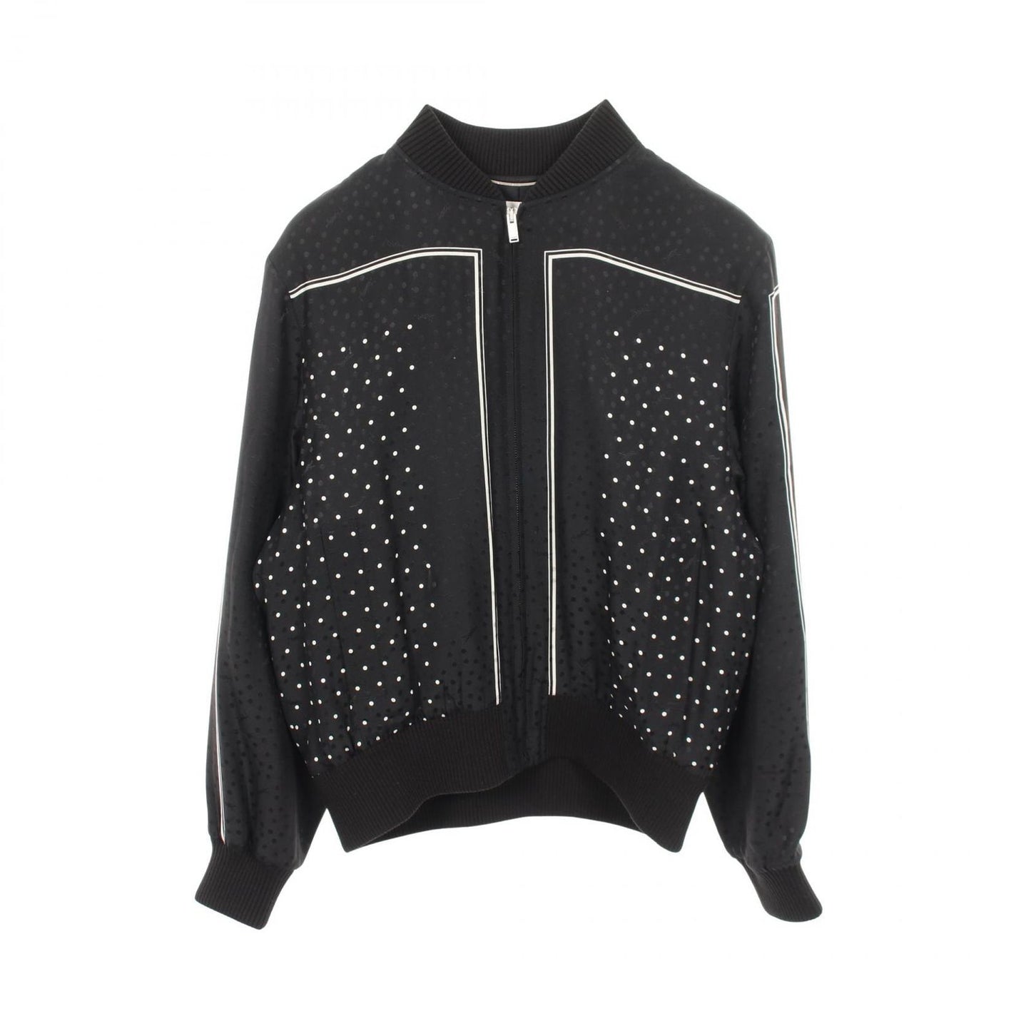 Saint Laurent Paris Jacket Dot Silk Bomber