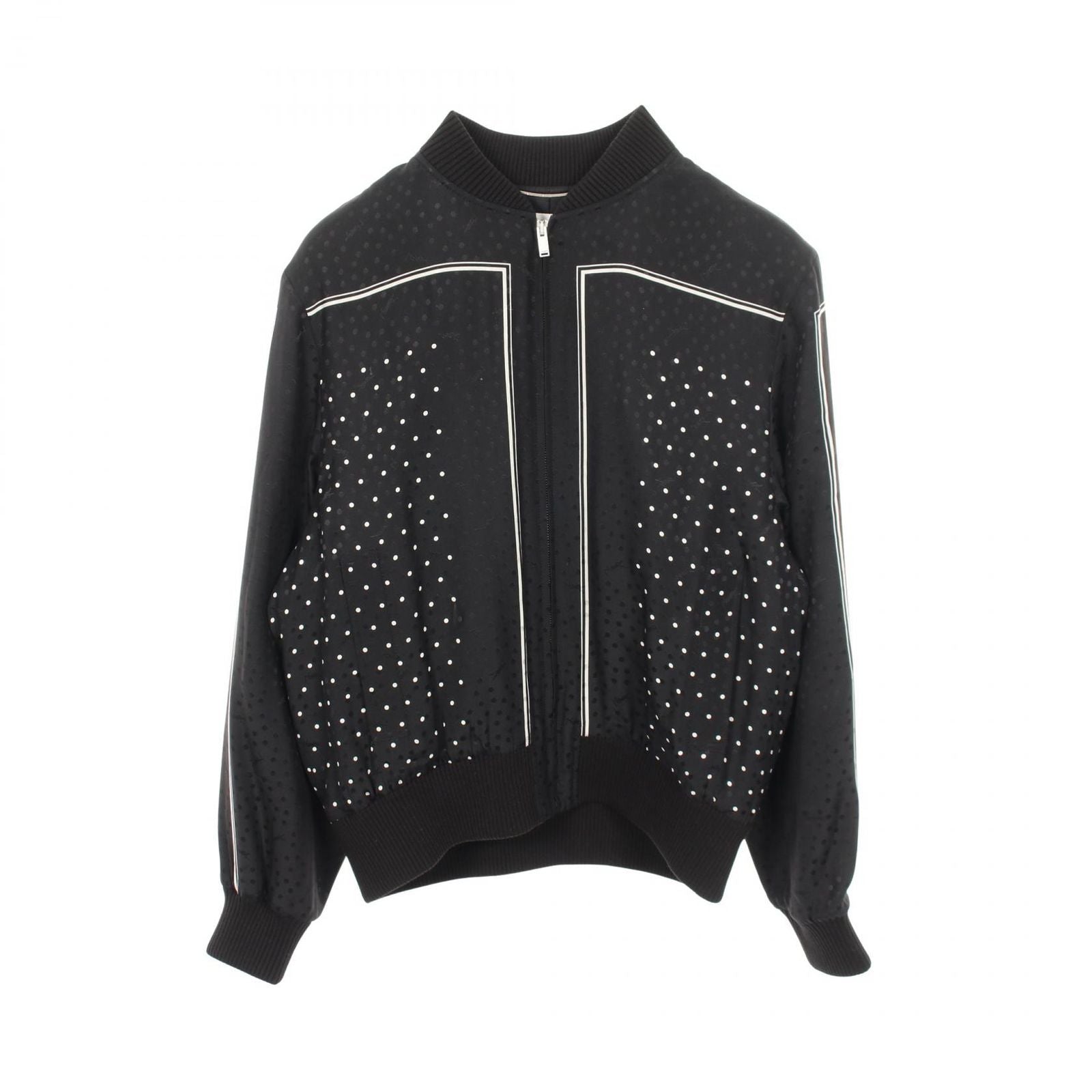 Saint Laurent Paris Jacket Dot Silk Bomber