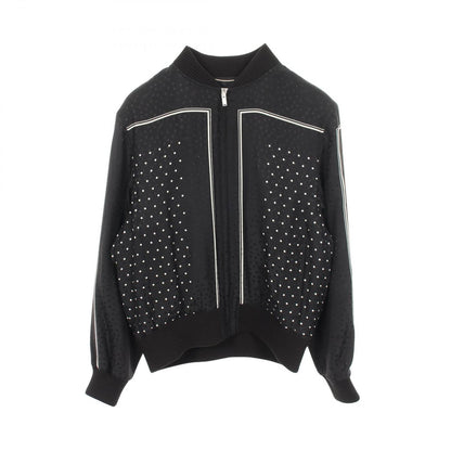 Saint Laurent Paris Jacket Dot Silk Bomber