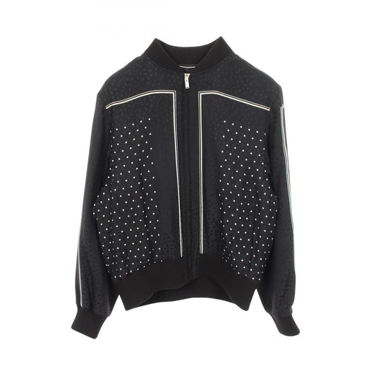 Saint Laurent Paris Jacket Dot Silk Bomber