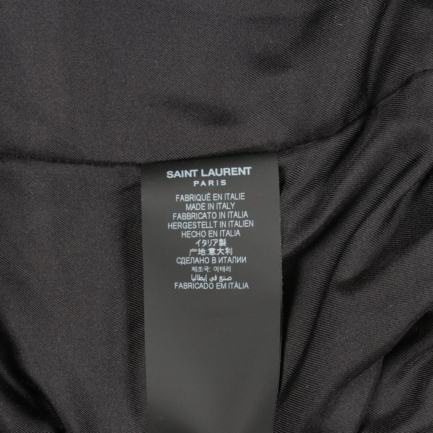 Saint Laurent Paris Jacket Dot Silk Bomber — view 6