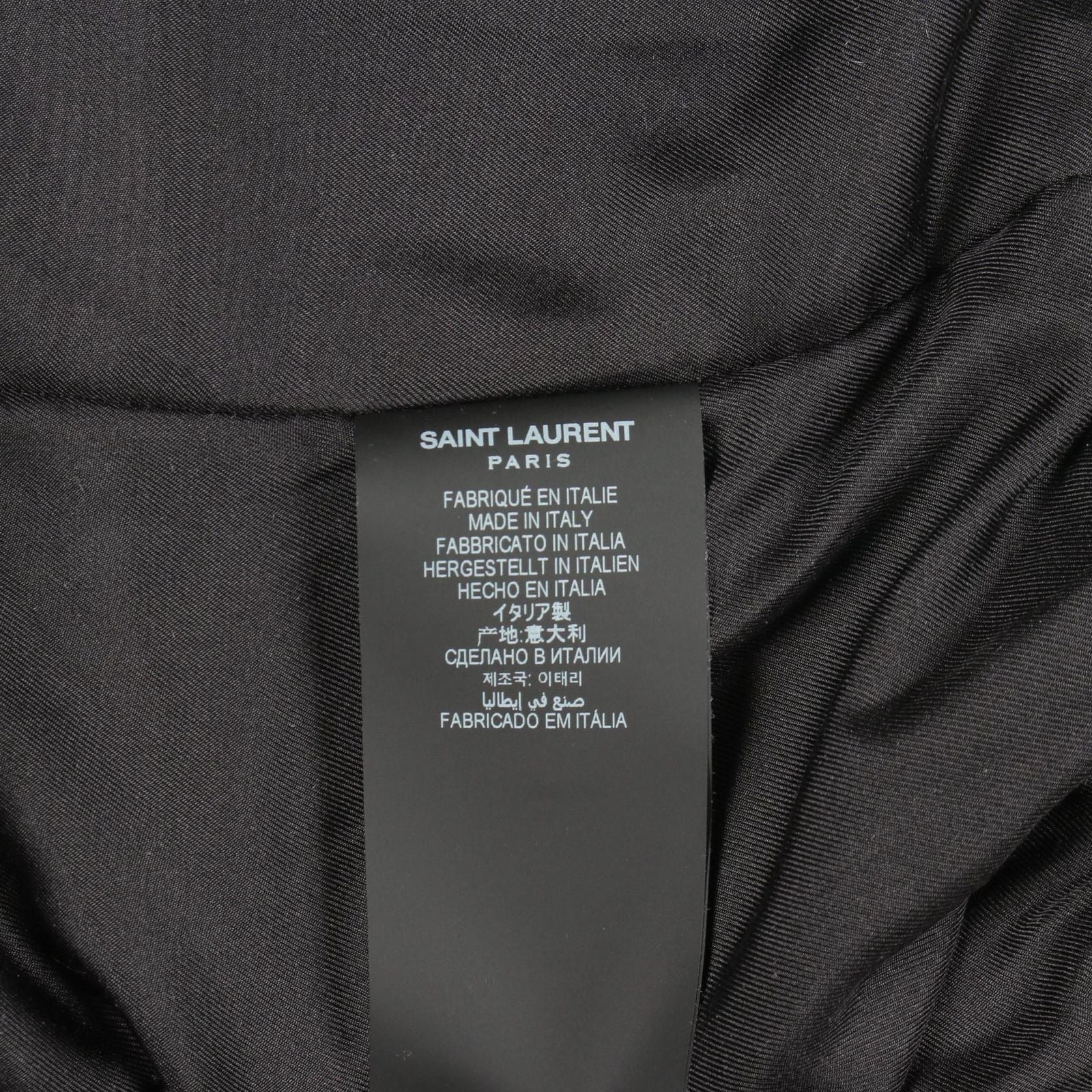 Saint Laurent Paris Jacket Dot Silk Bomber — view 6