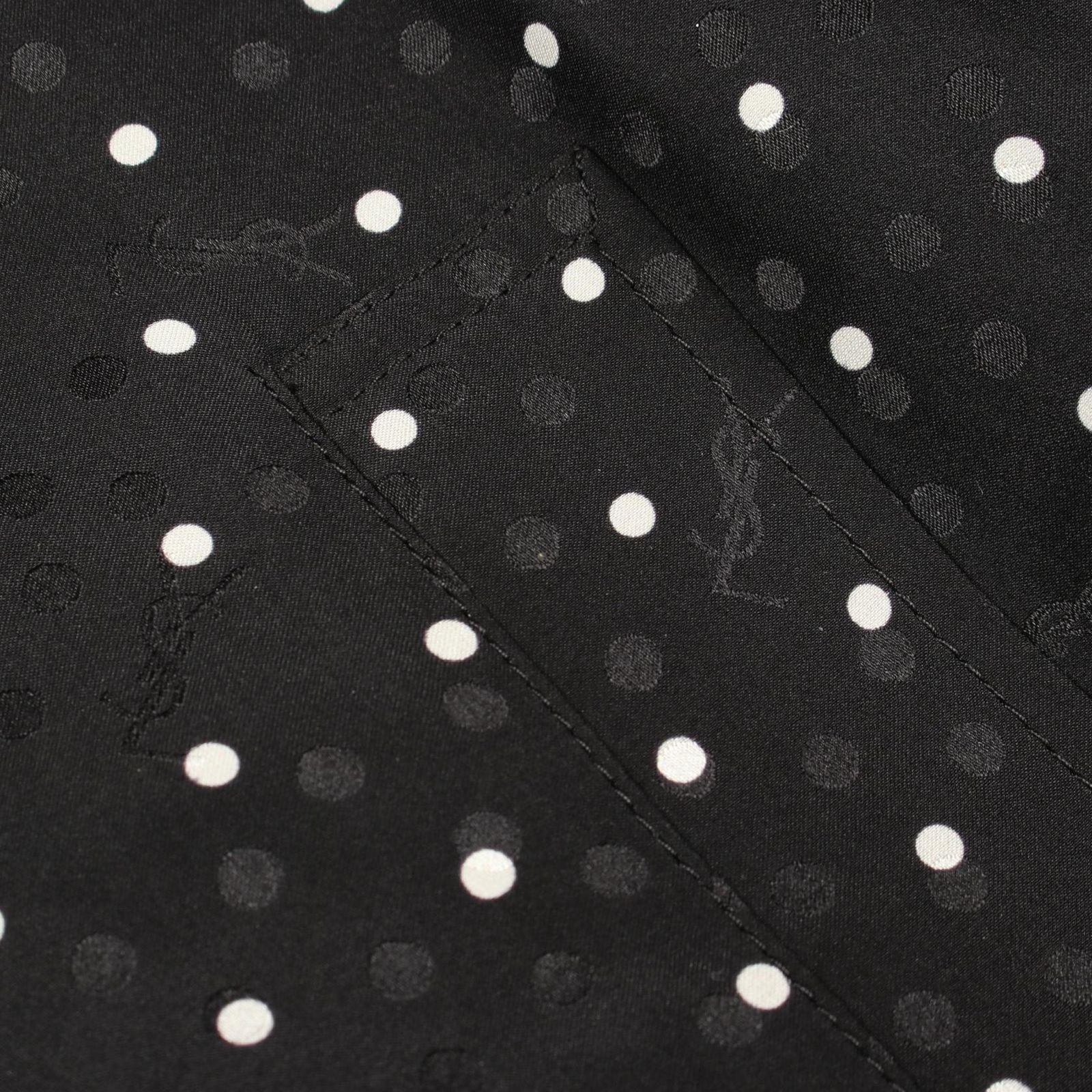 Saint Laurent Paris Jacket Dot Silk Bomber — view 9