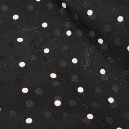 Saint Laurent Paris Jacket Dot Silk Bomber — view 9