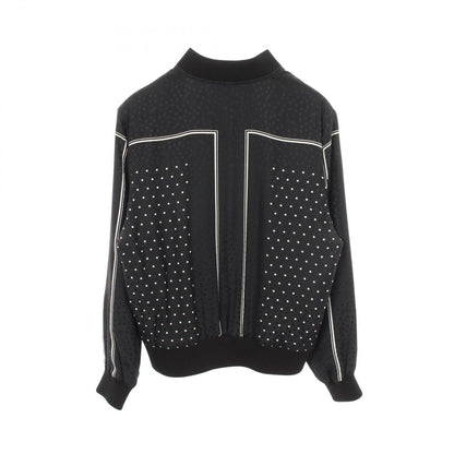 Saint Laurent Paris Jacket Dot Silk Bomber — view 2