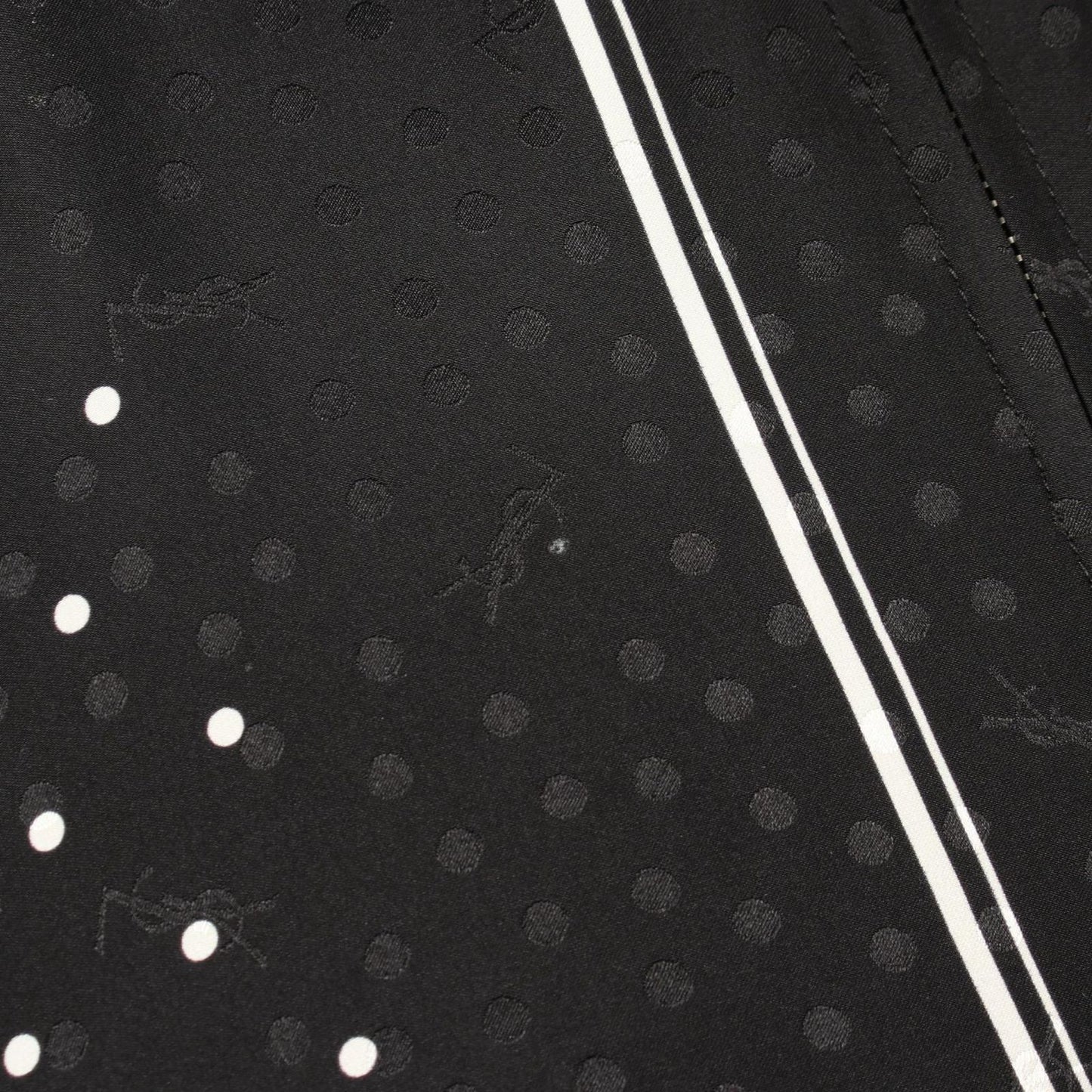 Saint Laurent Paris Jacket Dot Silk Bomber — view 7