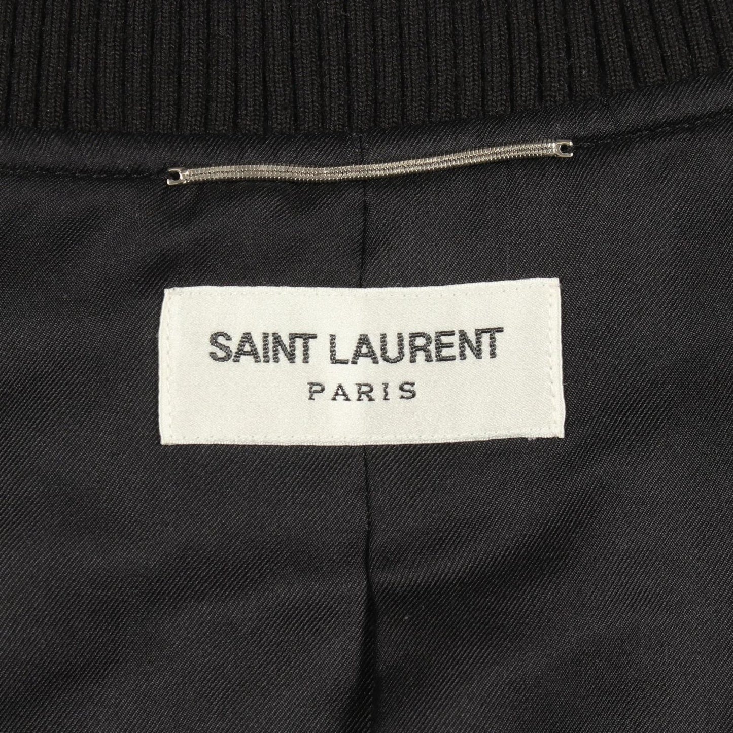 Saint Laurent Paris Jacket Dot Silk Bomber — view 3
