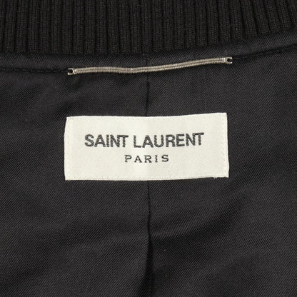 Saint Laurent Paris Jacket Dot Silk Bomber — view 3