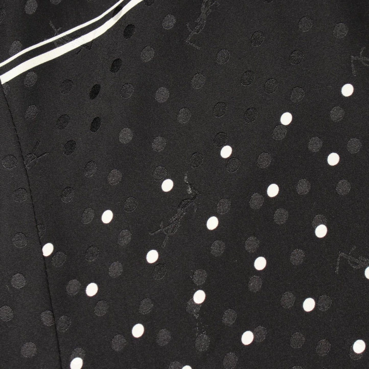 Saint Laurent Paris Jacket Dot Silk Bomber — view 8