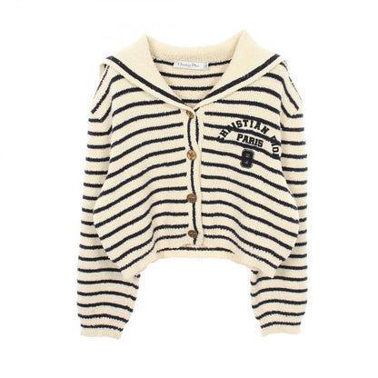 Dior Cardigan with Collar Border Cotton