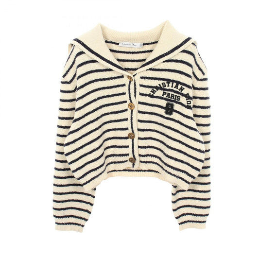 Dior Cardigan with Collar Border Cotton