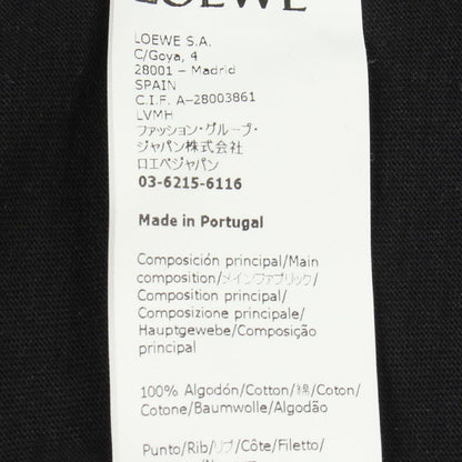 Loewe Short Sleeve T-Shirt Blue Bell Embroidery Black Cotton — view 5