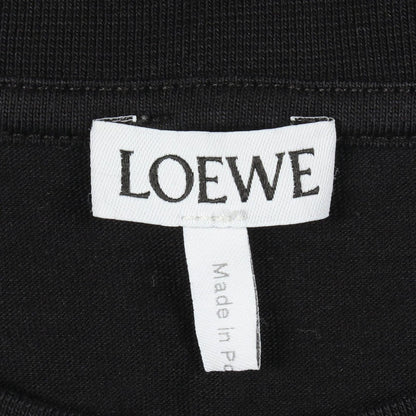 Loewe Short Sleeve T-Shirt Blue Bell Embroidery Black Cotton — view 3