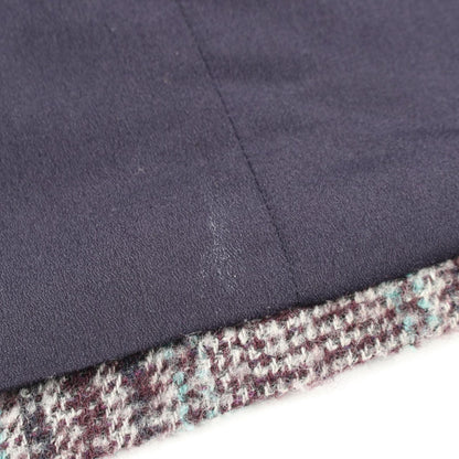 Max Mara Week End Collarless Jacket Plaid Wool — view 7