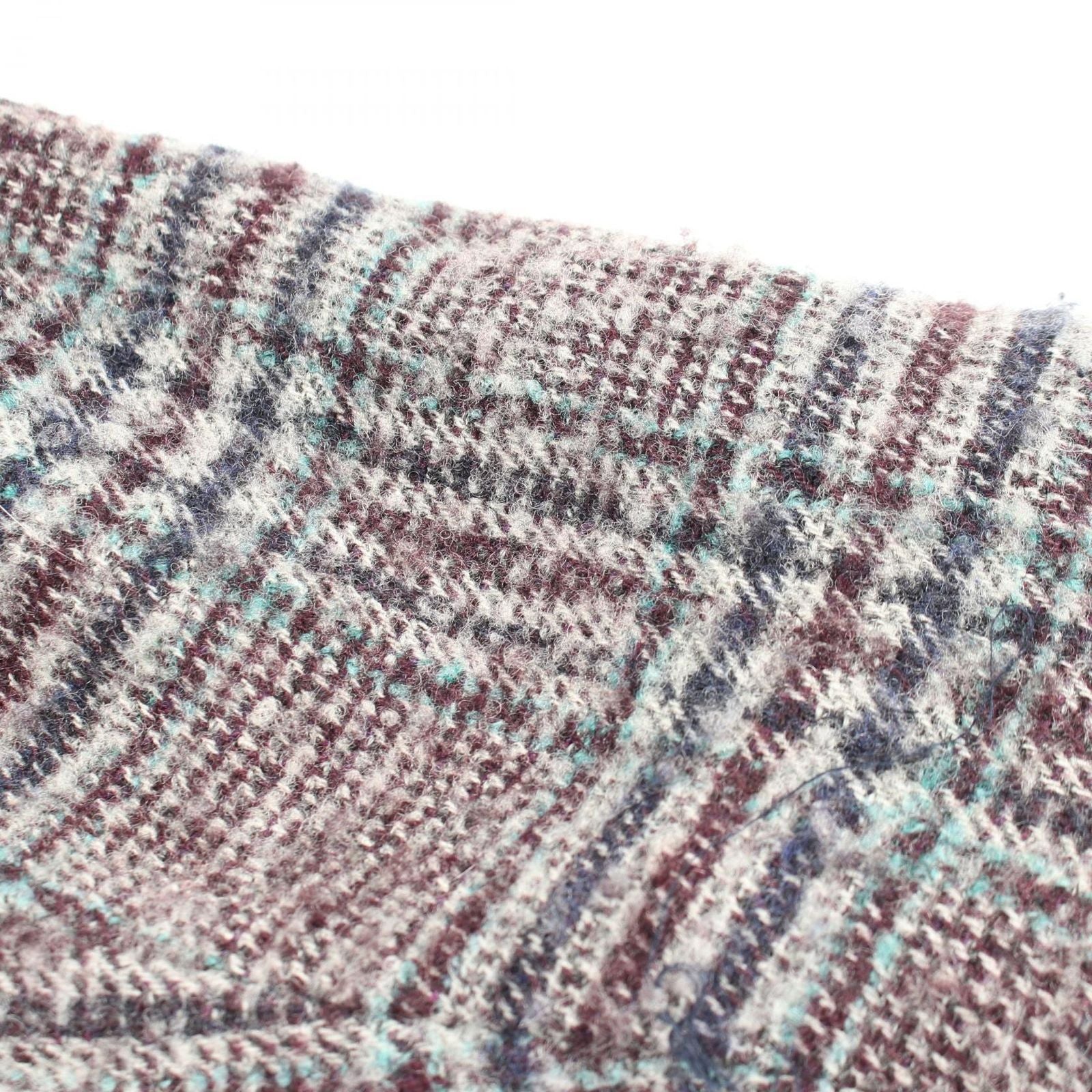 Max Mara Week End Collarless Jacket Plaid Wool — view 9