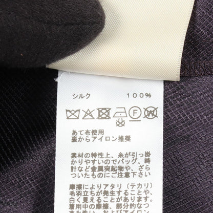 Hermes Pants en Desordre Finesse Twill Purple Silk — view 4