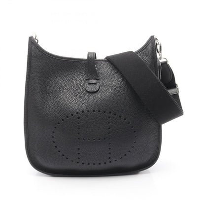 Hermes Shoulder Bag Evelyne 3 Trois PM Black Leather