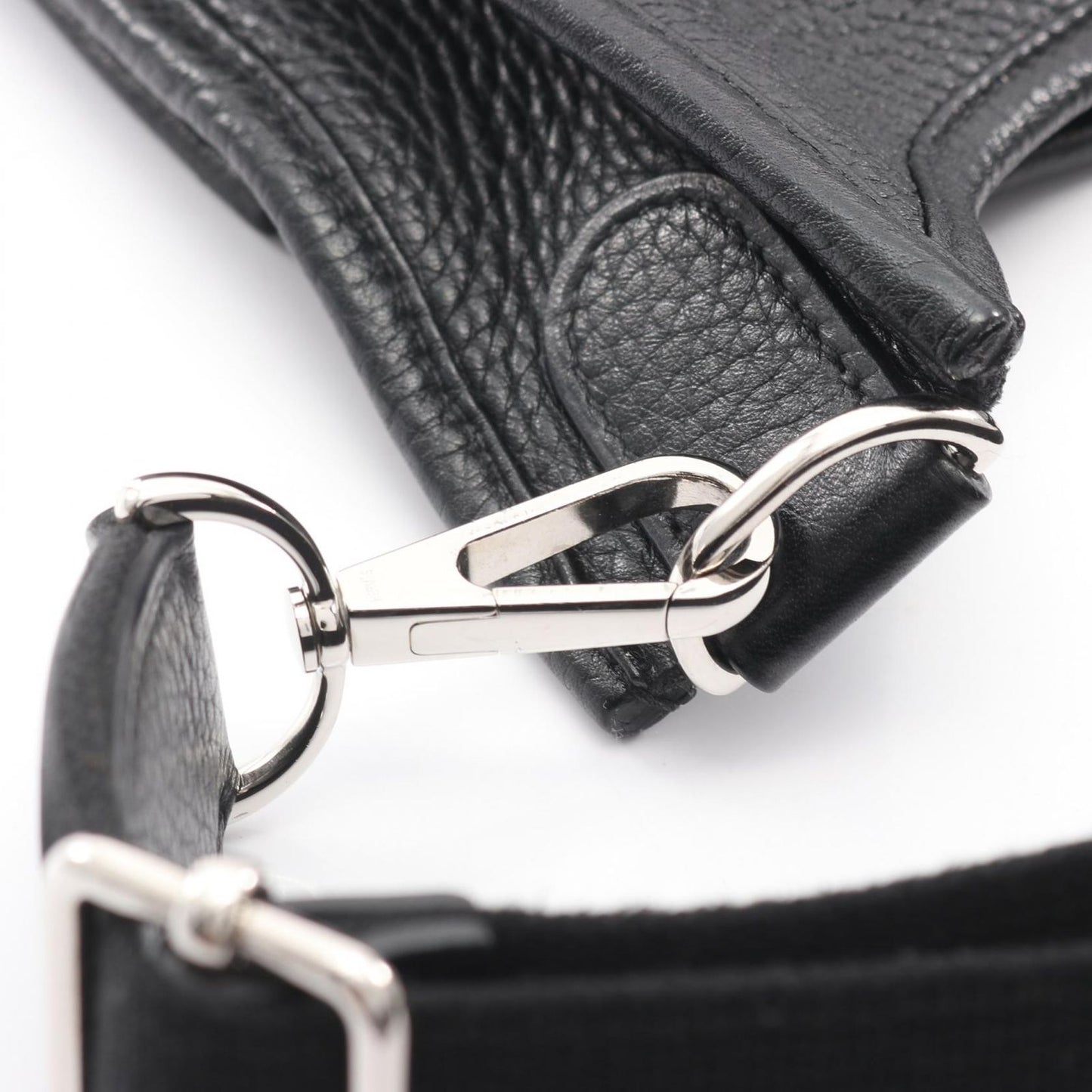 Hermes Shoulder Bag Evelyne 3 Trois PM Black Leather — view 8