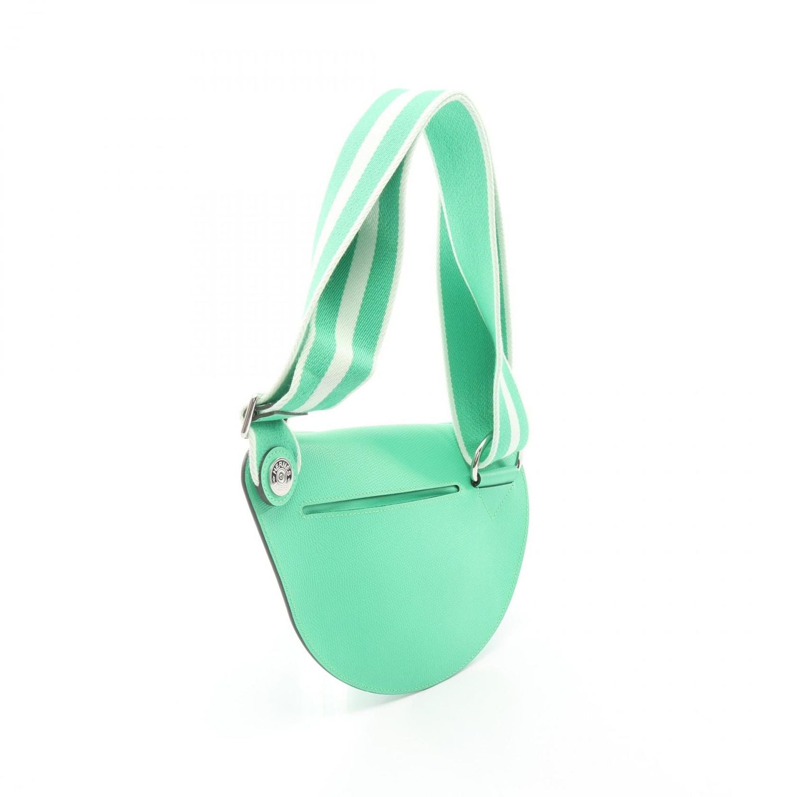 Hermes Shoulder Bag Petite Course Vert Comic Leather — view 2