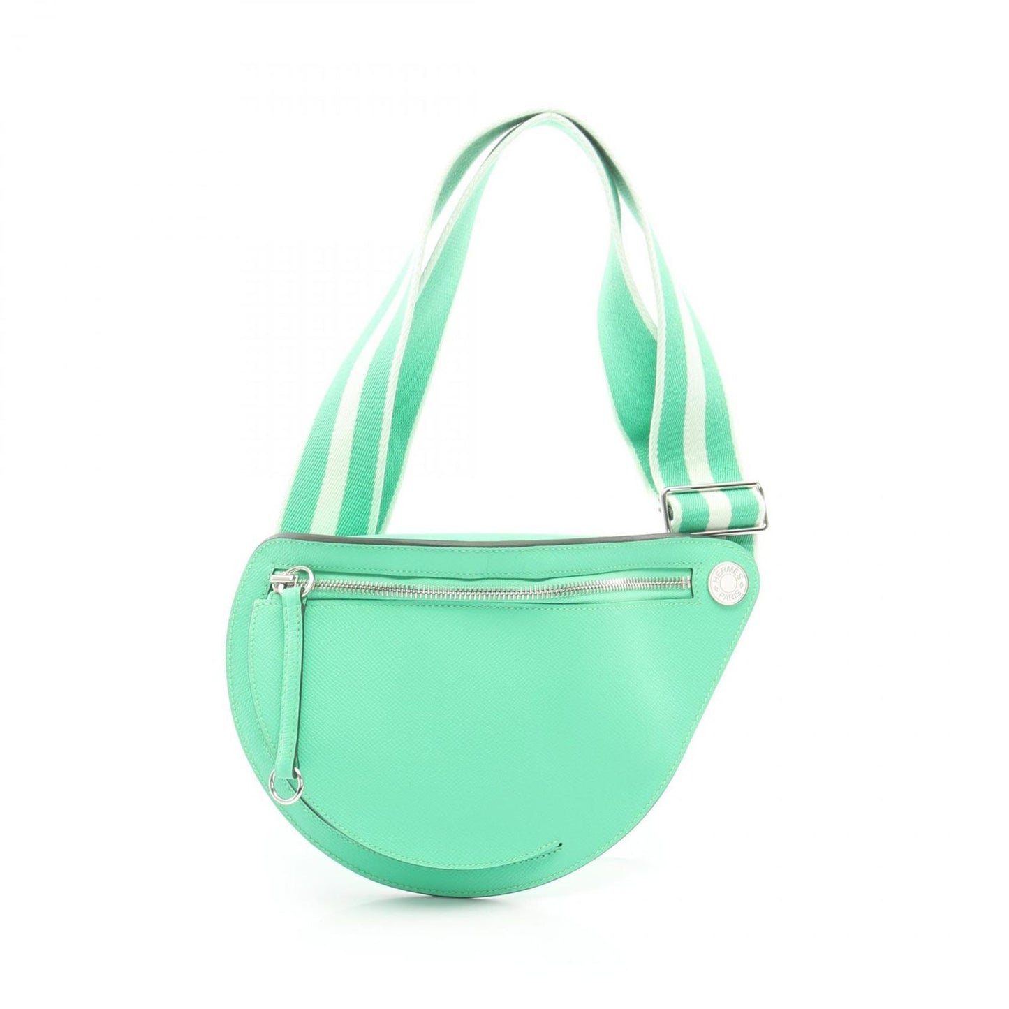 Hermes Shoulder Bag Petite Course Vert Comic Leather