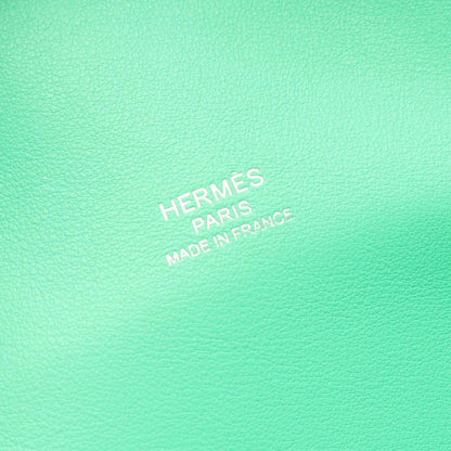 Hermes Shoulder Bag Petite Course Vert Comic Leather — view 4