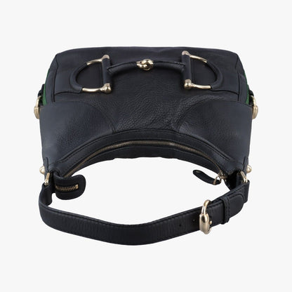 Gucci Heritage Horsebit Hobo Black Leather — view 8