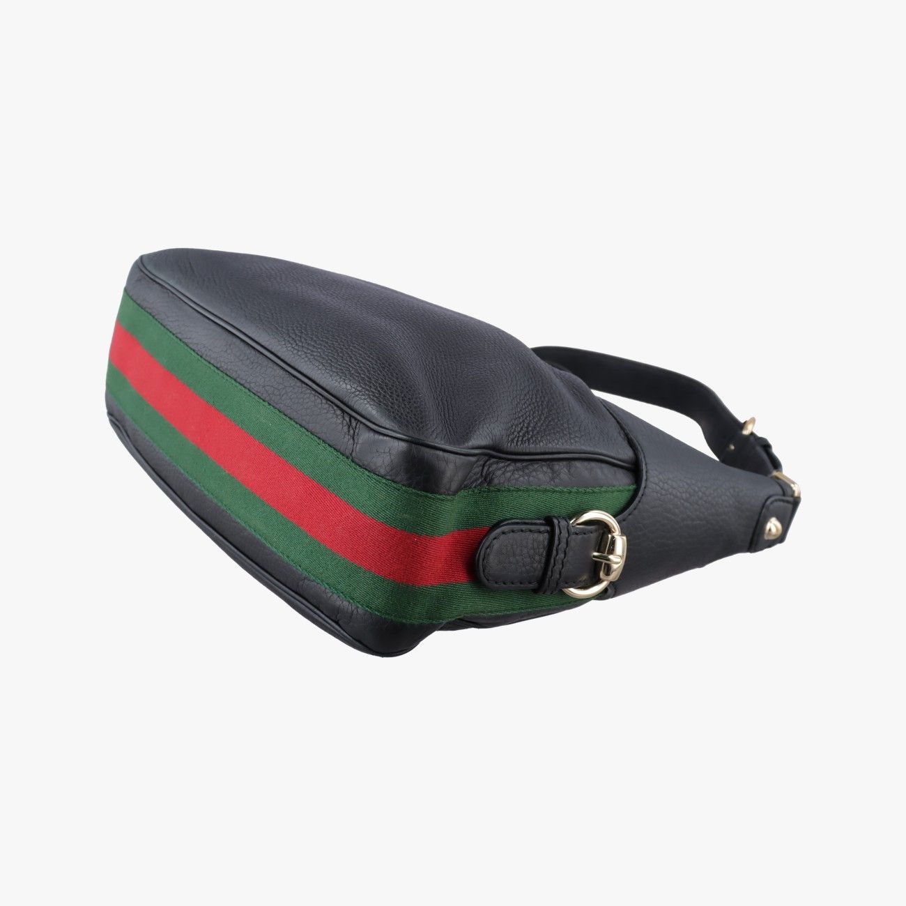 Gucci Heritage Horsebit Hobo Black Leather — view 6