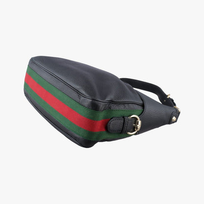 Gucci Heritage Horsebit Hobo Black Leather — view 6