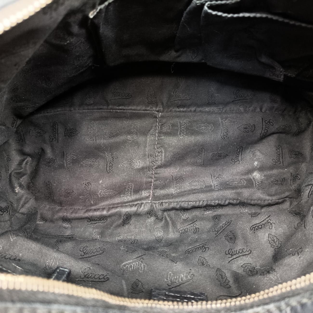 Gucci Heritage Horsebit Hobo Black Leather — view 9