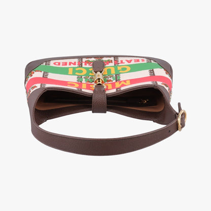 Gucci Jackie Music Is Mine Multicolor Canvas Leather Messenger Bag — view 8