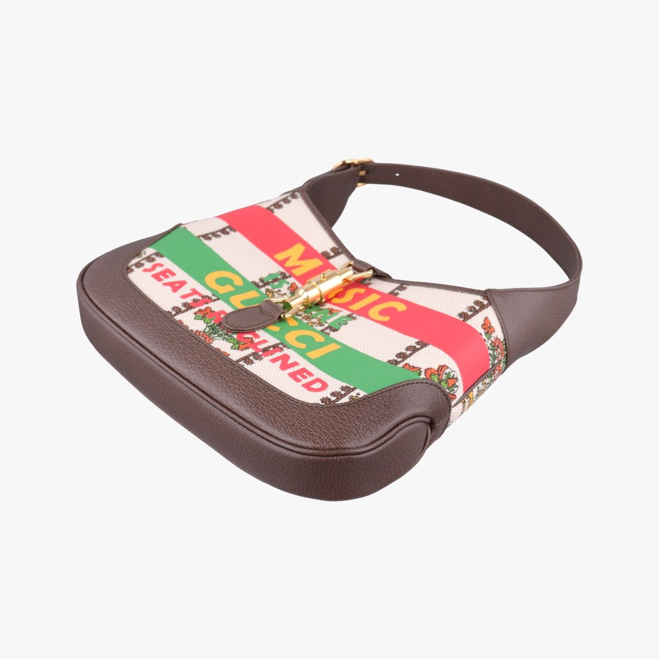 Gucci Jackie Music Is Mine Multicolor Canvas Leather Messenger Bag — view 4