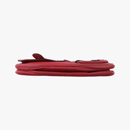 Dior Gaucho Red Leather Handbag — view 3