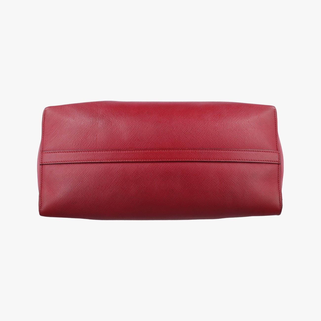 Prada Cuir Monochrome Red Saffiano Leather 59 Messenger Bag — view 3