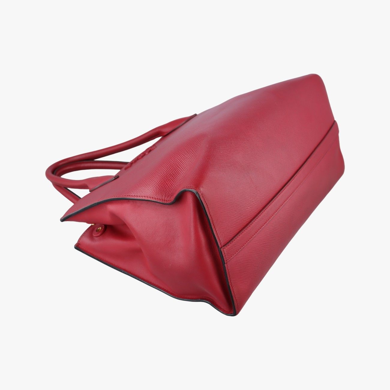 Prada Cuir Monochrome Red Saffiano Leather 59 Messenger Bag — view 5
