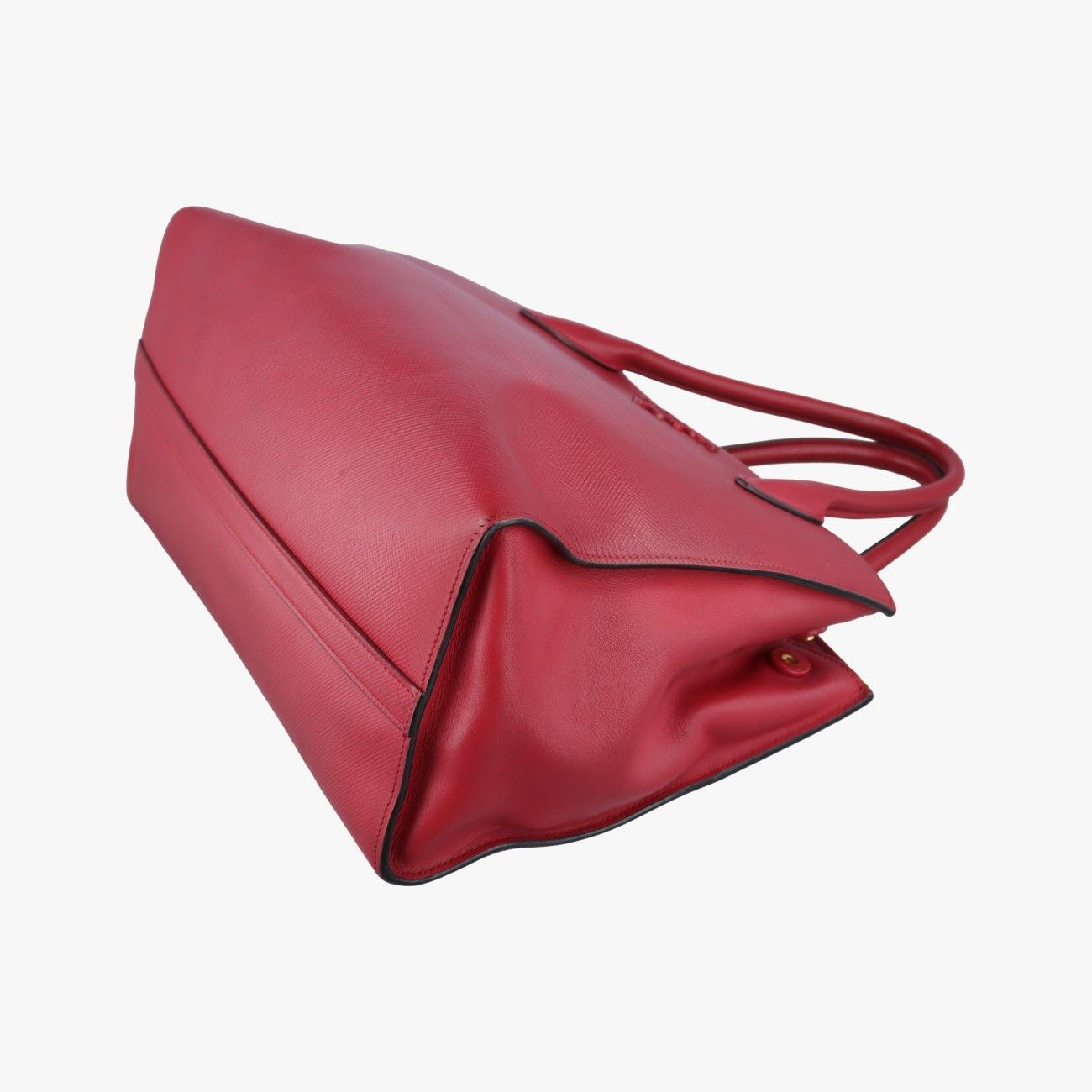 Prada Cuir Monochrome Red Saffiano Leather 59 Messenger Bag — view 4
