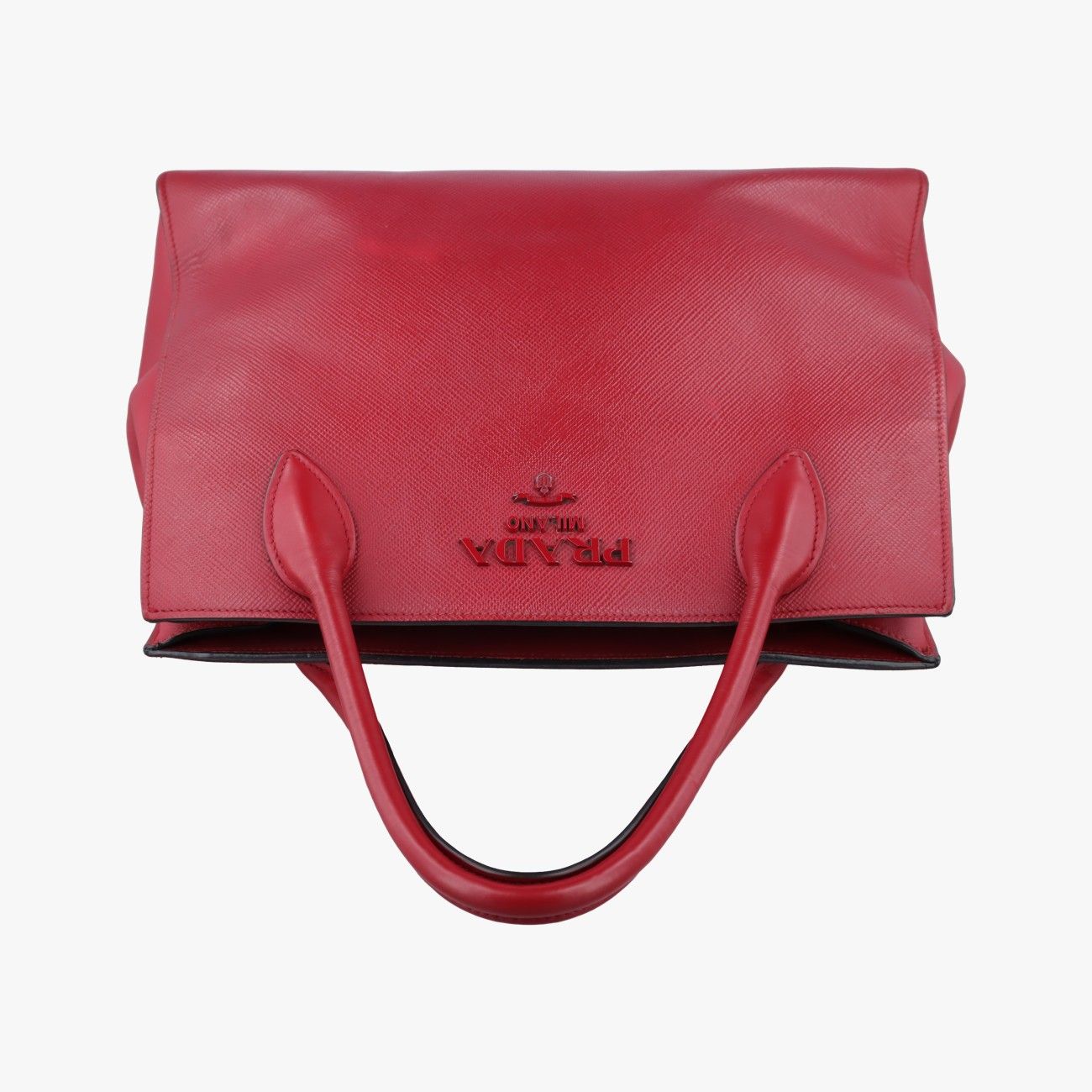 Prada Cuir Monochrome Red Saffiano Leather 59 Messenger Bag — view 8