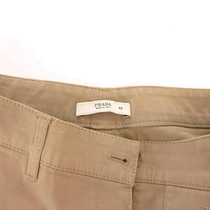 Prada Chinos Pants Straight Cotton 42 Brown — view 5