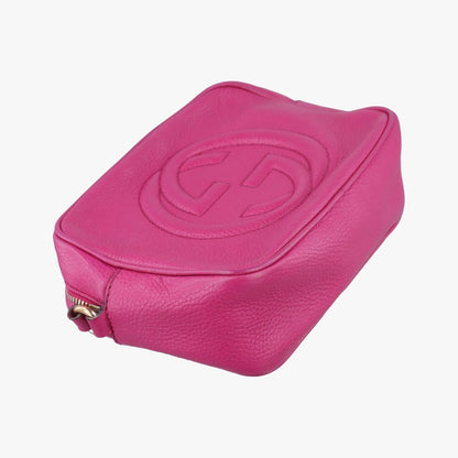 Gucci Soho Rose Red Leather Messenger Bag — view 5