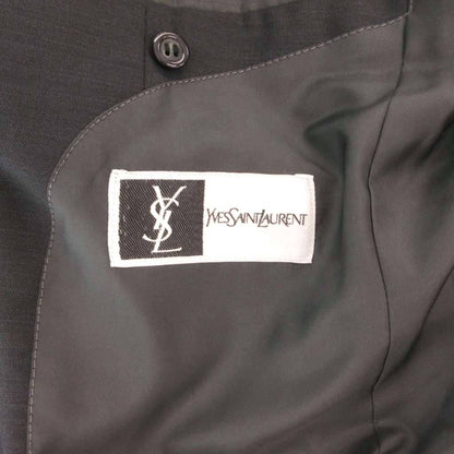 Saint Laurent Yves Set Suit Business Jacket Pants Wool Mohair Blend 98 Gray — view 6