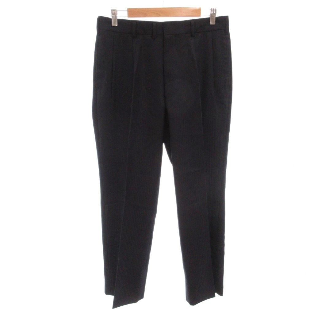 Saint Laurent Yves Set Suit Single Jacket Pants Striped Wool 98 Navy — view 4