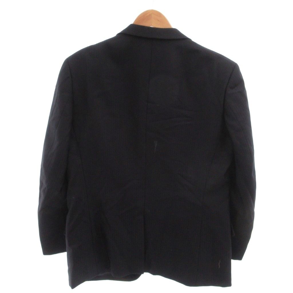 Saint Laurent Yves Set Suit Single Jacket Pants Striped Wool 98 Navy — view 3