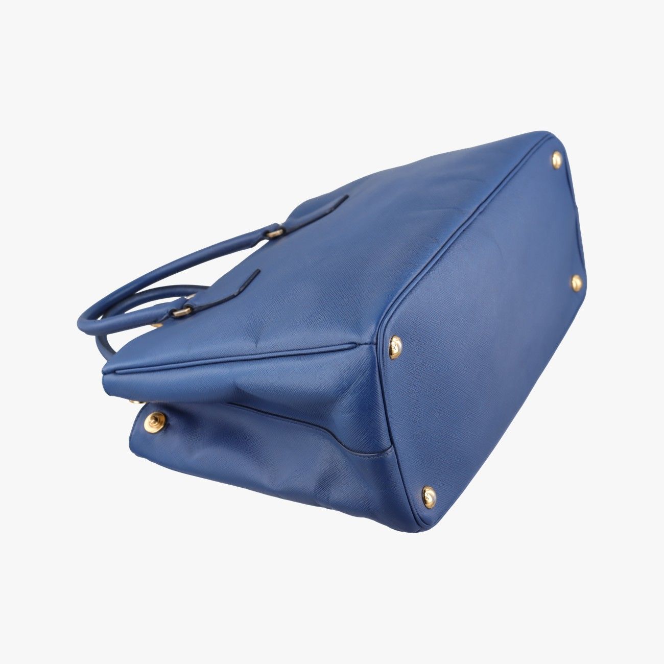 Prada Galleria Blue Saffiano Leather 113 12 Messenger Bag — view 7