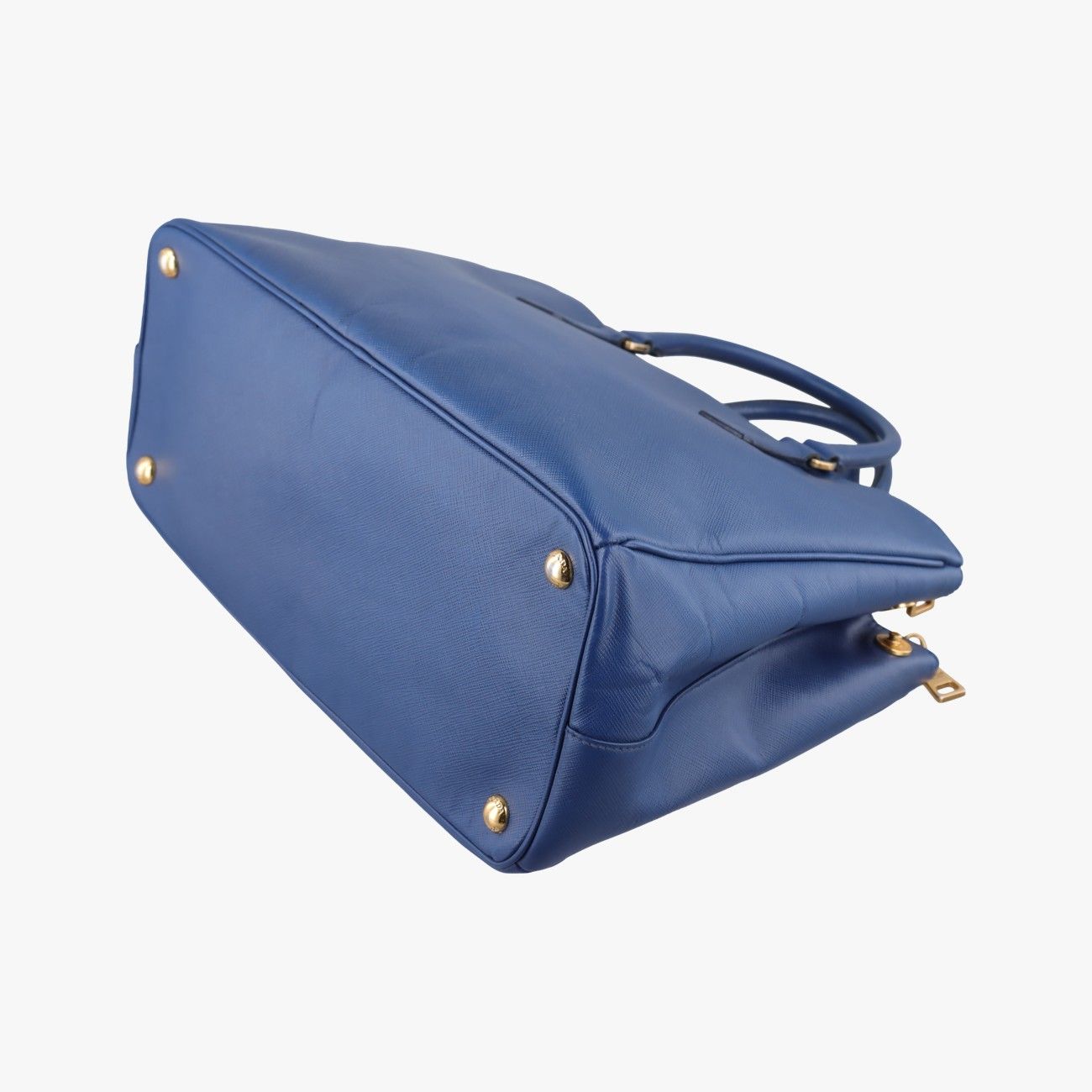 Prada Galleria Blue Saffiano Leather 113 12 Messenger Bag — view 6