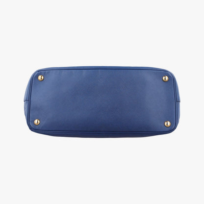 Prada Galleria Blue Saffiano Leather 113 12 Messenger Bag — view 3