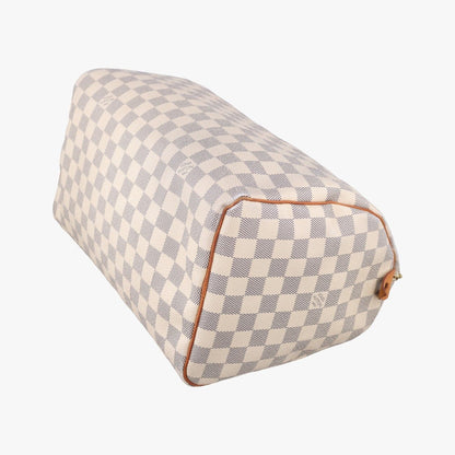 Louis Vuitton Speedy 30 Azur Damier Canvas Handbag — view 4