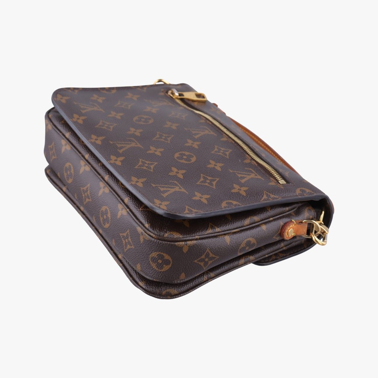 Louis Vuitton Pochette Metis MM Monogram Brown Canvas Handbag — view 6