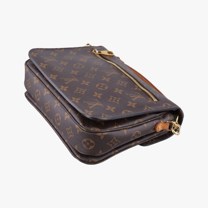 Louis Vuitton Pochette Metis MM Monogram Brown Canvas Handbag — view 6