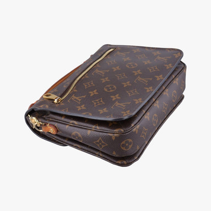 Louis Vuitton Pochette Metis MM Monogram Brown Canvas Handbag — view 7