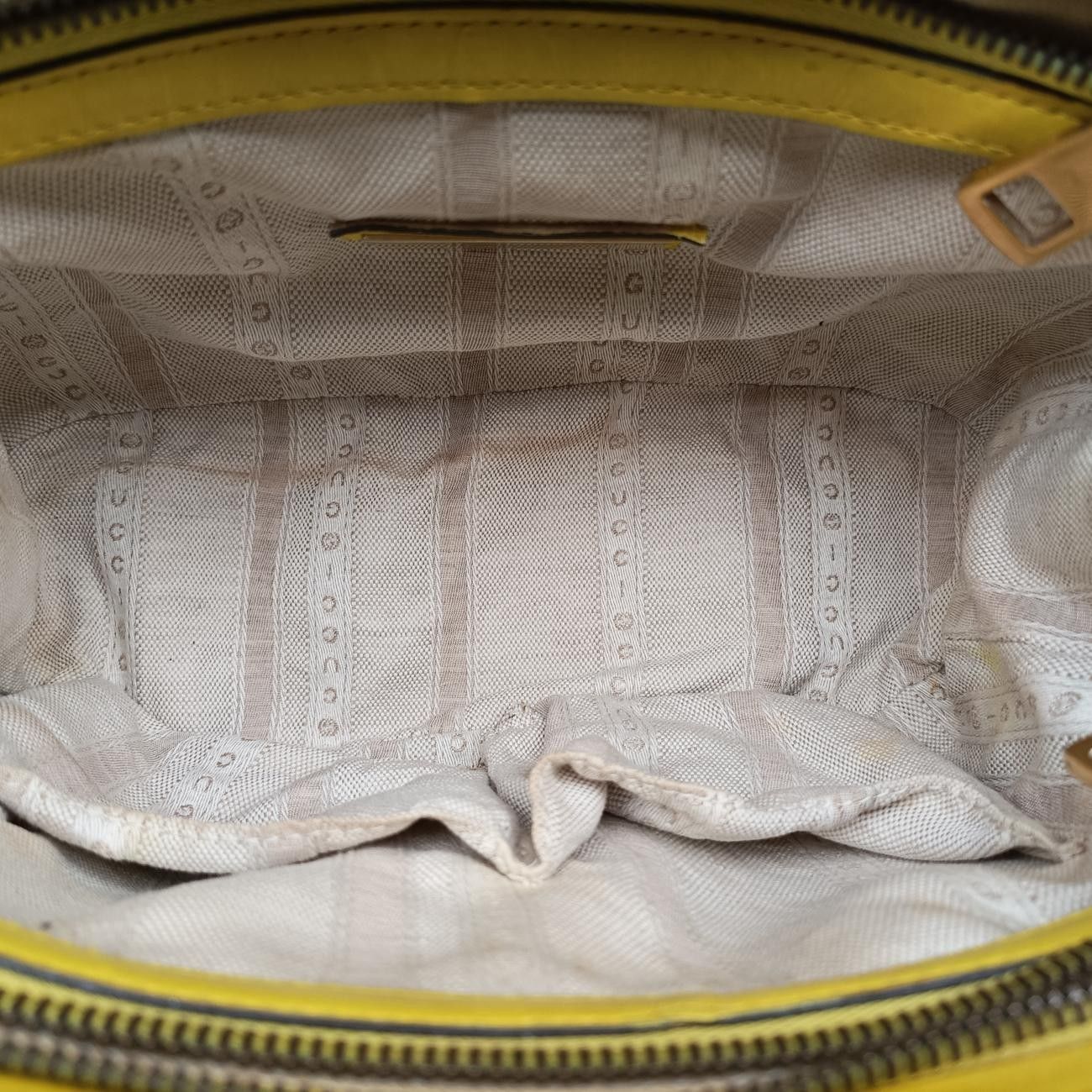Gucci Bright Bit Yellow Patent Handbag — view 9